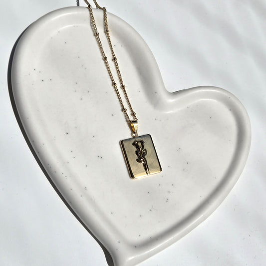 Rose Gram Necklace