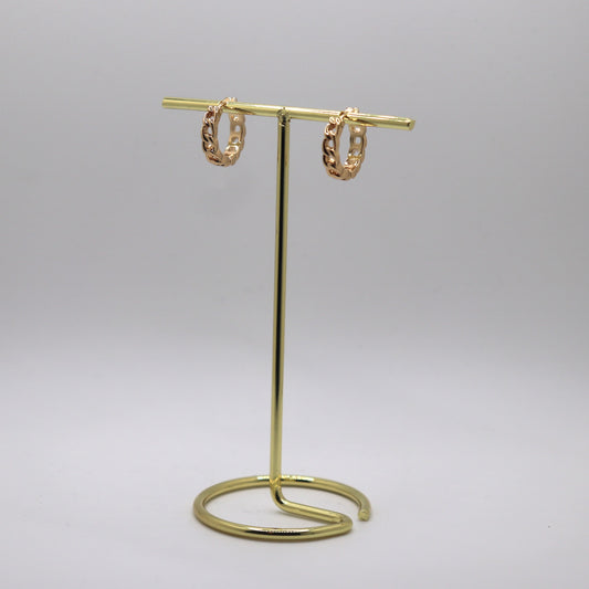 Interlock Mini Hoop Earrings