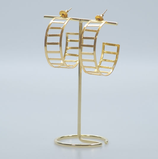 Stair Hoop Earrings