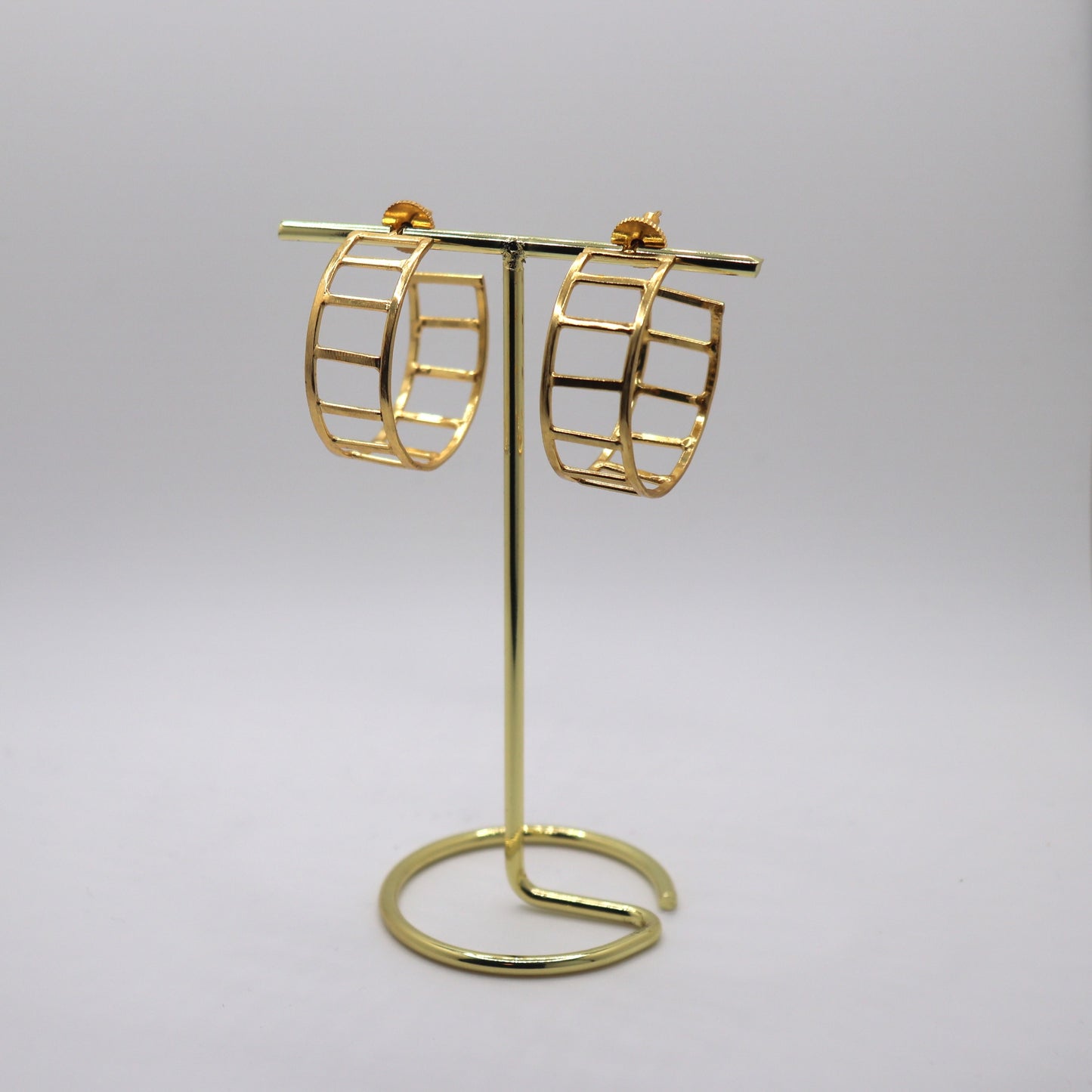 Stair Hoop Earrings